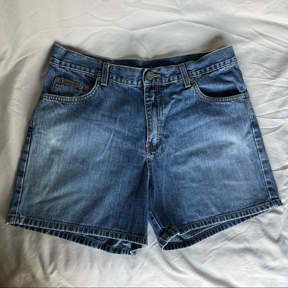 Calvin Klein Jeans Pants - Calvin Klein Baggy Cotton Shorts Size 9 Medium Wash